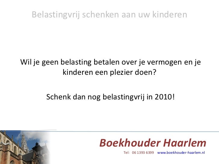 belasting schenken kind belasting schenken kind